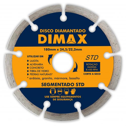 Disco Diamantado 180mm 7″ Segmentado STD