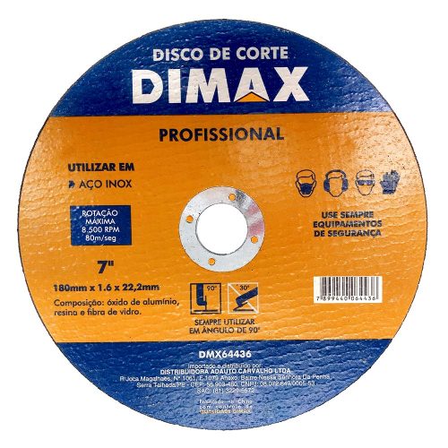 Disco de Corte 7″ Inox