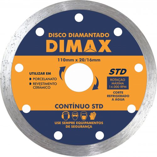 Disco Diamantado 110mm Contínuo STD