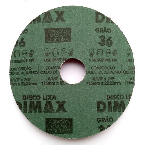 Disco Lixa Grão 36 115x22mm Aço