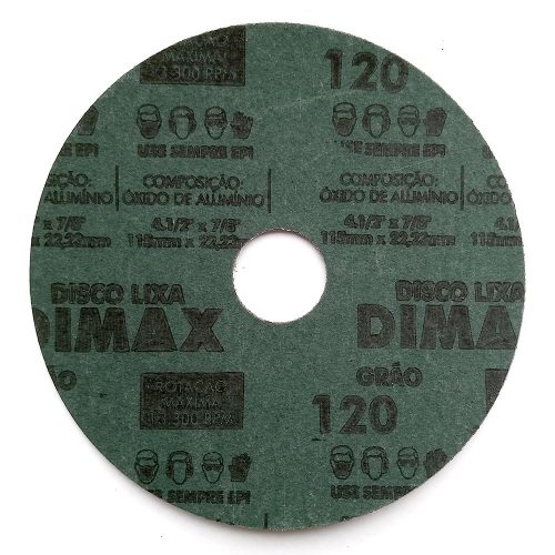 Disco Lixa Grão 120 115x22mm Aço