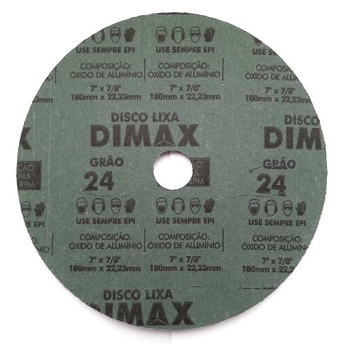 Disco Lixa Grão 24 180x22mm Aço