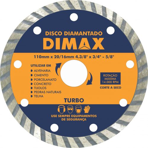 Disco Diamantado 110mm Turbo Porcelanato Pro