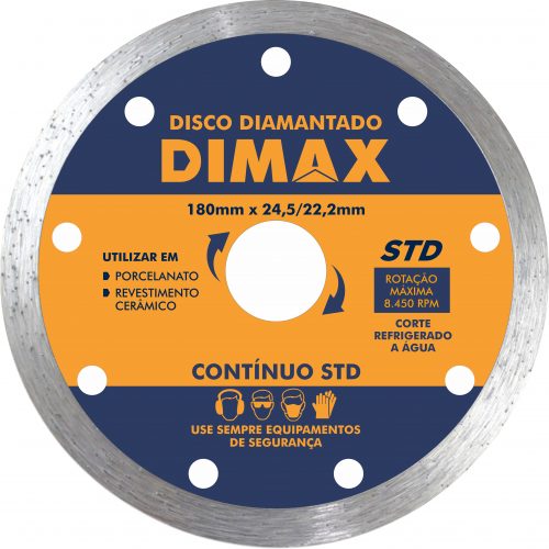 Disco Diamantado 180mm 7″ Contínuo STD