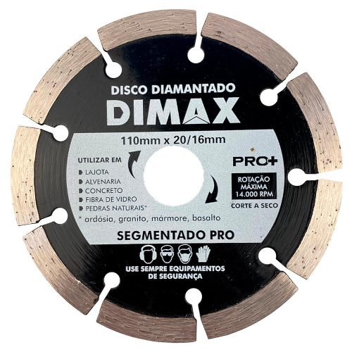 Disco Diamantado 110mm 4 Segmentado Pro