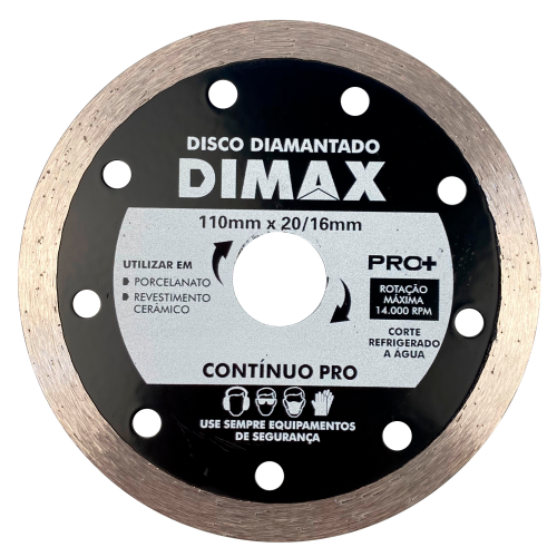 Disco Diamantado 110mm 4 Contínuo Pro