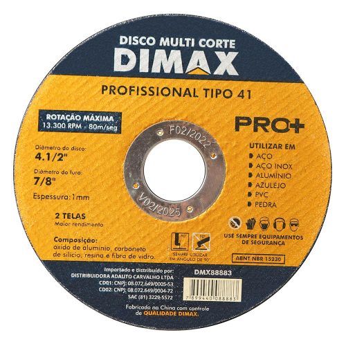 Disco de Corte 4.1/2″ Multi Corte Pro