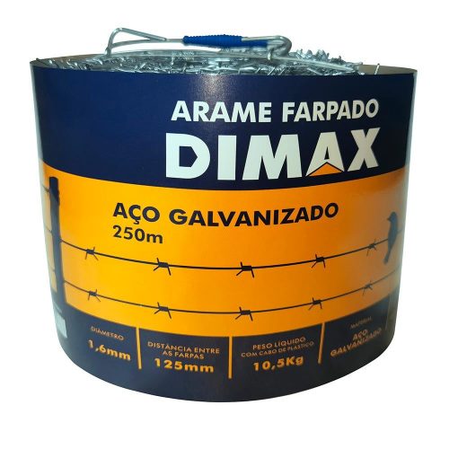 Arame em Aço Galvanizado Farpado 250 Metros