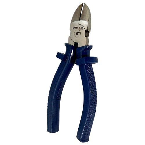 Alicate em Aço Carbono 6″ Corte Diagonal Cabo Azul