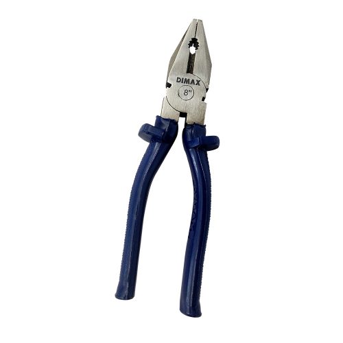 Alicate em Aço Carbono 8″ Universal Cabo Azul