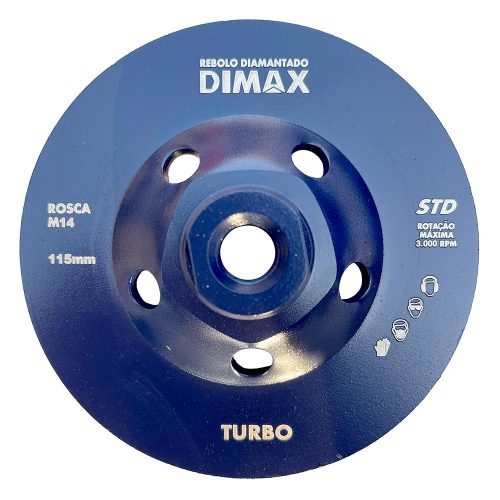 Rebolo Diamantado 115mm Turbo