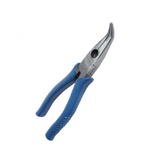 Alicate em Aço Carbono 6″ Bico Curvo Azul