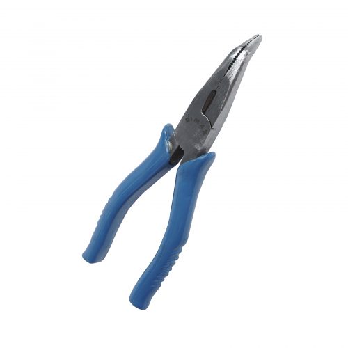 Alicate em Aço Carbono 6″ Bico Curvo Azul