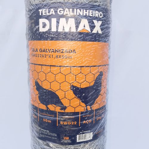 Tela Hexagonal Galvanizada para Galinheiro 1,8×50 BWG22