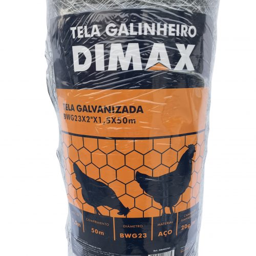 Tela Hexagonal Galvanizada para Galinheiro 1,5×50 BWG23