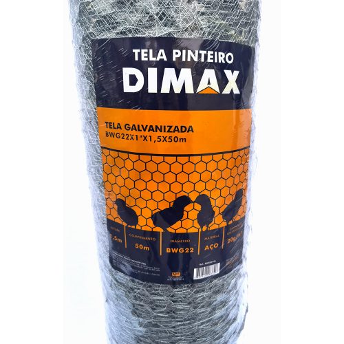 Tela Hexagonal Galvanizada para Pinteiro 1,5×50 BWG22