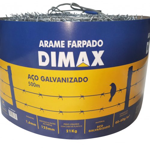 Arame em Aço Galvanizado Farpado 500 Metros